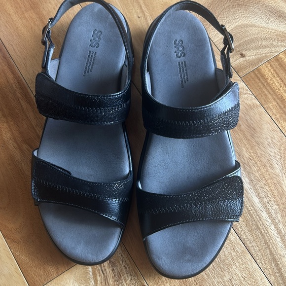 SAS Heel Strap two toned leather Sandals - Picture 4 of 9